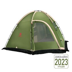 Палатка BTrace Dome 4 Зеленый/Бежевый